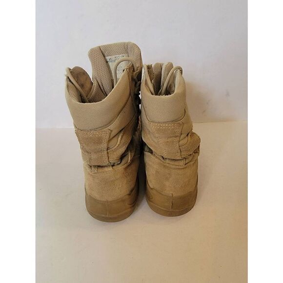 Belleville Men\'s Beige Lace-Up Military Combat Boots Size 9